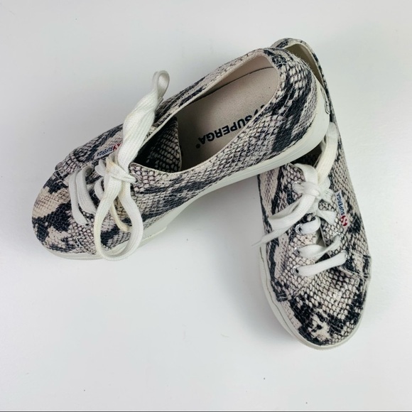 Superga platform sneakers women size 37 snake embossed - Picture 10 of 10